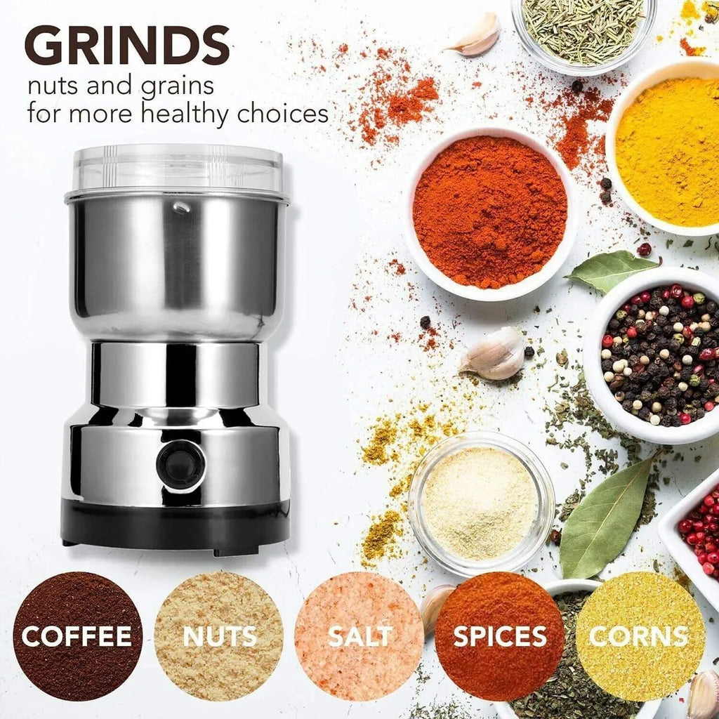 Powerful Multifunctional Electric Masala Grinder  Durable Stainless Steel Spice & Herb Blender