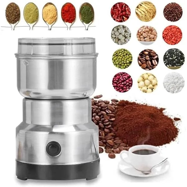 Powerful Multifunctional Electric Masala Grinder  Durable Stainless Steel Spice & Herb Blender