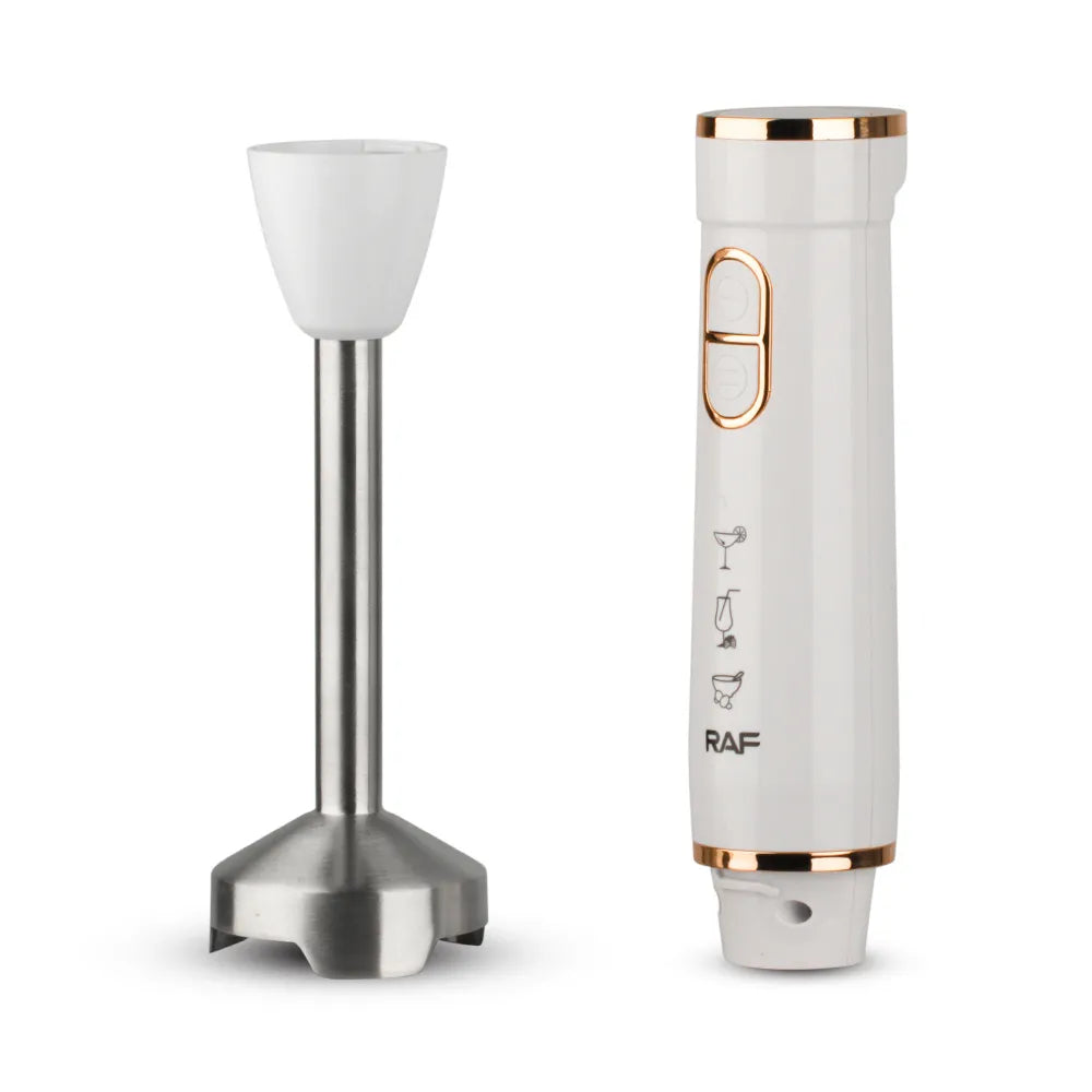 RAF 800W 4-Blade Hand Blender  Powerful, Fast Start, Easy Clean, Perfect for Smoothies