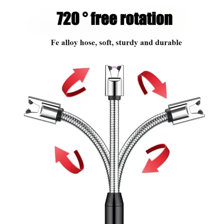 USB Rechargeable Electric Arc Lighter  Windproof, Safe & Flexible for Kitchen & Outdoor Use