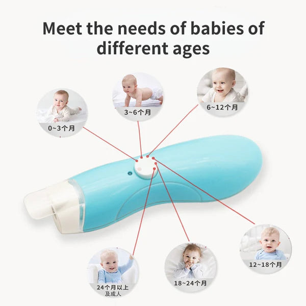 Smart Electric Baby Nail Trimmer with LED Light  Safe, Quiet & Easy Grooming for Kids and Newborns