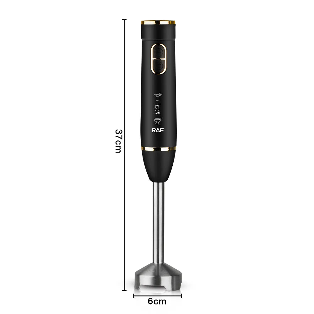 RAF 800W 4-Blade Hand Blender  Powerful, Fast Start, Easy Clean, Perfect for Smoothies