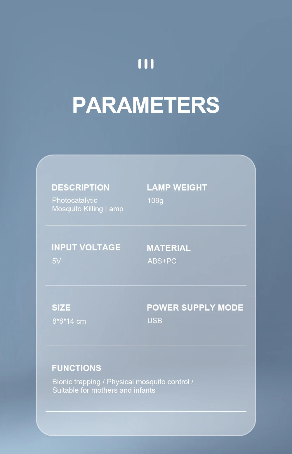 Electronic LED Mosquito Killer Lamp with USB – Safe, Chemical-Free Insect Trap for Home, Office, Garden & Bedroom  High-Voltage Electric Bug Zapper