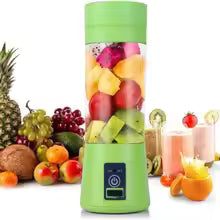 Portable USB Rechargeable Juicer Blender  6 Blades, Powerful & Convenient Mixer for Smoothies & Shakes