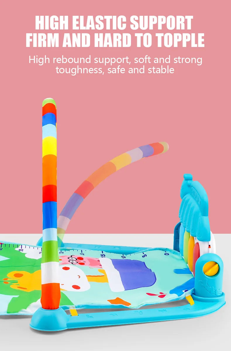 3-in-1 Baby Piano Play Gym – Musical Activity Mat for Newborns & Toddlers (0–36 Months)