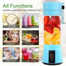 Portable USB Rechargeable Juicer Blender  6 Blades, Powerful & Convenient Mixer for Smoothies & Shakes
