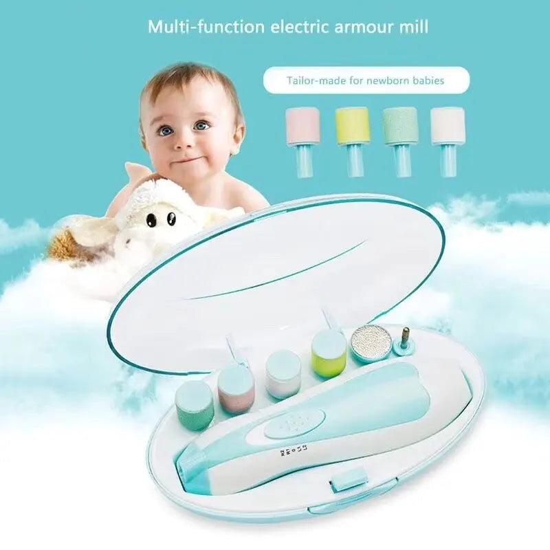 Smart Electric Baby Nail Trimmer with LED Light  Safe, Quiet & Easy Grooming for Kids and Newborns