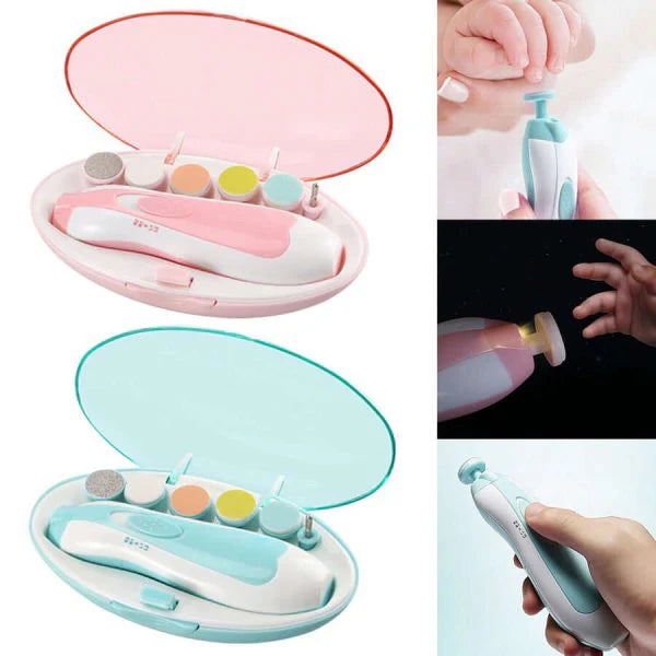 Smart Electric Baby Nail Trimmer with LED Light  Safe, Quiet & Easy Grooming for Kids and Newborns
