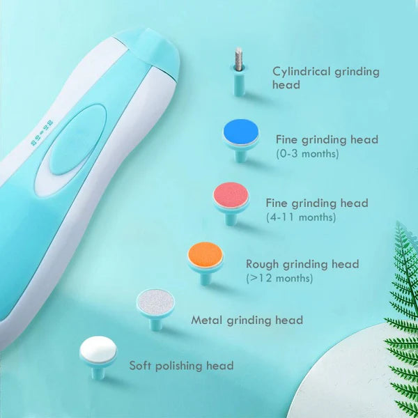 Smart Electric Baby Nail Trimmer with LED Light  Safe, Quiet & Easy Grooming for Kids and Newborns