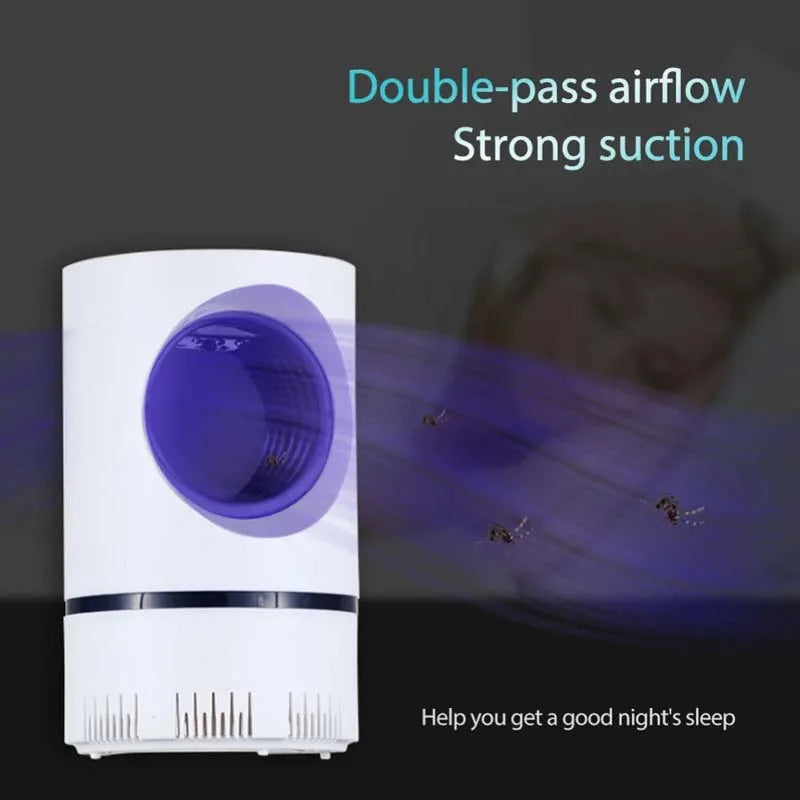 Electronic LED Mosquito Killer Lamp with USB – Safe, Chemical-Free Insect Trap for Home, Office, Garden & Bedroom  High-Voltage Electric Bug Zapper