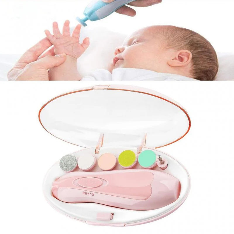 Smart Electric Baby Nail Trimmer with LED Light  Safe, Quiet & Easy Grooming for Kids and Newborns