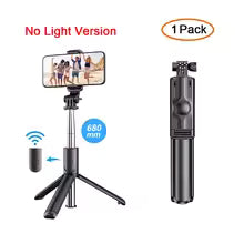 Bluetooth Selfie Stick with Tripod & Wireless Remote  Perfect for Solo & Group Shots