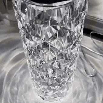 16 Colors Rose Touch Crystal Desk Lamp