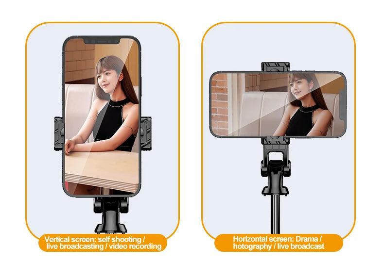 Bluetooth Selfie Stick with Tripod & Wireless Remote  Perfect for Solo & Group Shots