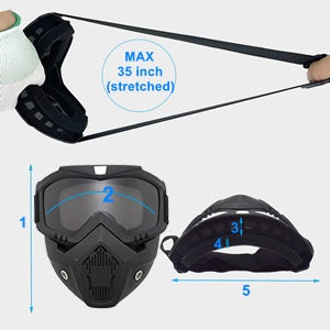 High Quality Bike Face Helmet Mask & Goggles  Ultimate Protection & Comfort