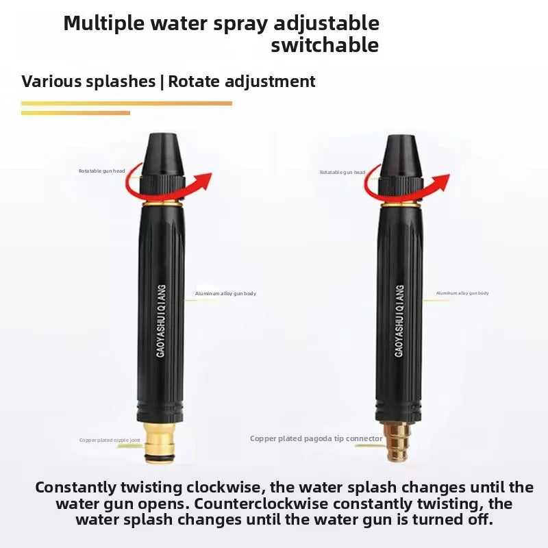 360° High-Pressure Brass Spray Nozzle  Adjustable & Durable Leak-Free Design