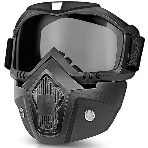 High Quality Bike Face Helmet Mask & Goggles  Ultimate Protection & Comfort