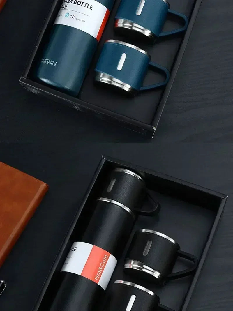 Stainless Steel Vacuum Flask 500ml  Hot & Cold Insulated Bottle for Travel, Office, Gym & Outdoor Use