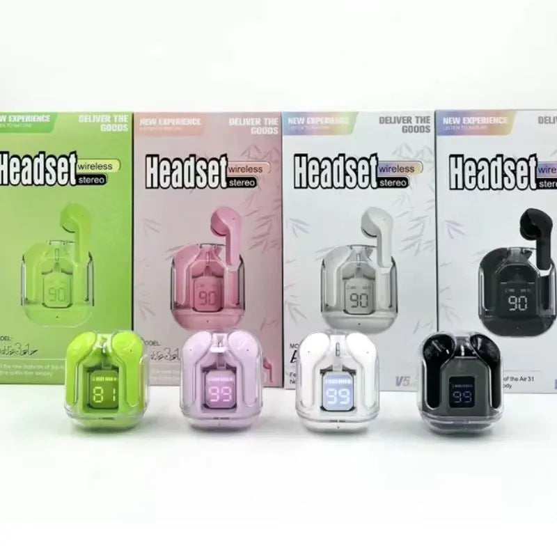Air 31 TWS Earbuds  Wireless Bluetooth with Deep Bass, Noise Reduction & Smart Touch Control