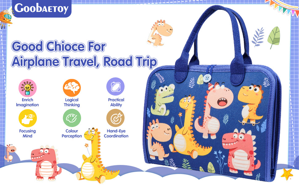 Busy Board Montessori Learning Toy  Early Educational Preschool Activity Board for Toddlers, Travel Toys for Boys & Girls