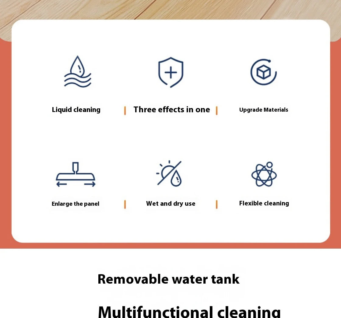 360° Rotating Water Spray Mop with Refillable Bottle and Washable Microfiber Pads for All Floor Types