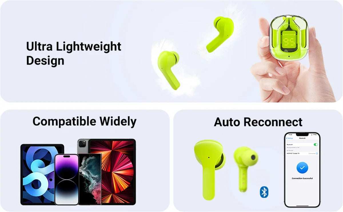 Air 31 TWS Earbuds  Wireless Bluetooth with Deep Bass, Noise Reduction & Smart Touch Control