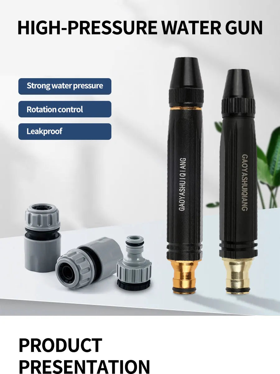 360° High-Pressure Brass Spray Nozzle  Adjustable & Durable Leak-Free Design