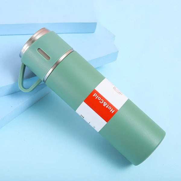 Stainless Steel Vacuum Flask 500ml  Hot & Cold Insulated Bottle for Travel, Office, Gym & Outdoor Use