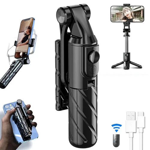 Bluetooth Selfie Stick with Tripod & Wireless Remote  Perfect for Solo & Group Shots