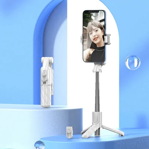 Bluetooth Selfie Stick with Tripod & Wireless Remote  Perfect for Solo & Group Shots
