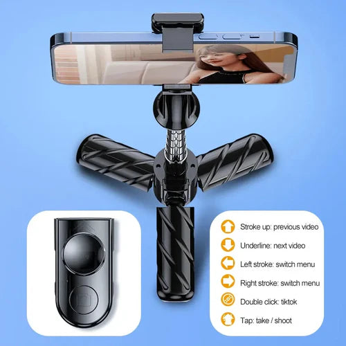 Bluetooth Selfie Stick with Tripod & Wireless Remote  Perfect for Solo & Group Shots