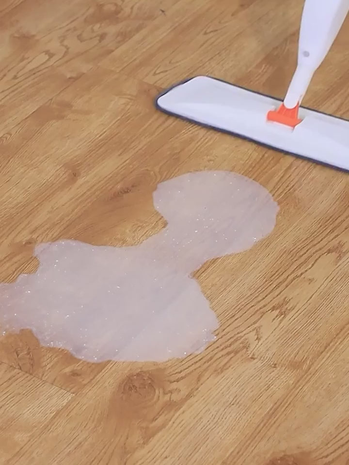 360° Rotating Water Spray Mop with Refillable Bottle and Washable Microfiber Pads for All Floor Types