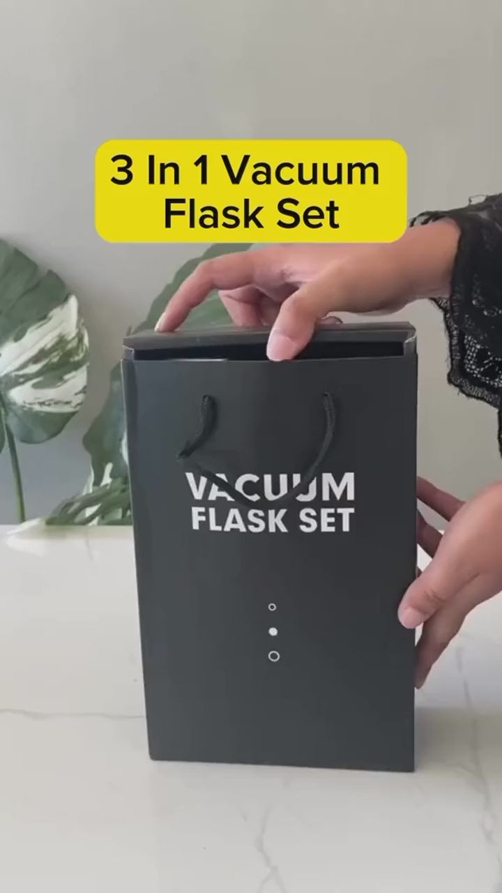 Stainless Steel Vacuum Flask 500ml  Hot & Cold Insulated Bottle for Travel, Office, Gym & Outdoor Use